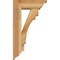 Ekena Millwork Merced Traditional Rough Sawn Bracket w/ Offset Brace, Western Red Cedar, 6"W x 16"D x 28"H BKT0604X16X28MRC01RWR - alternate 4